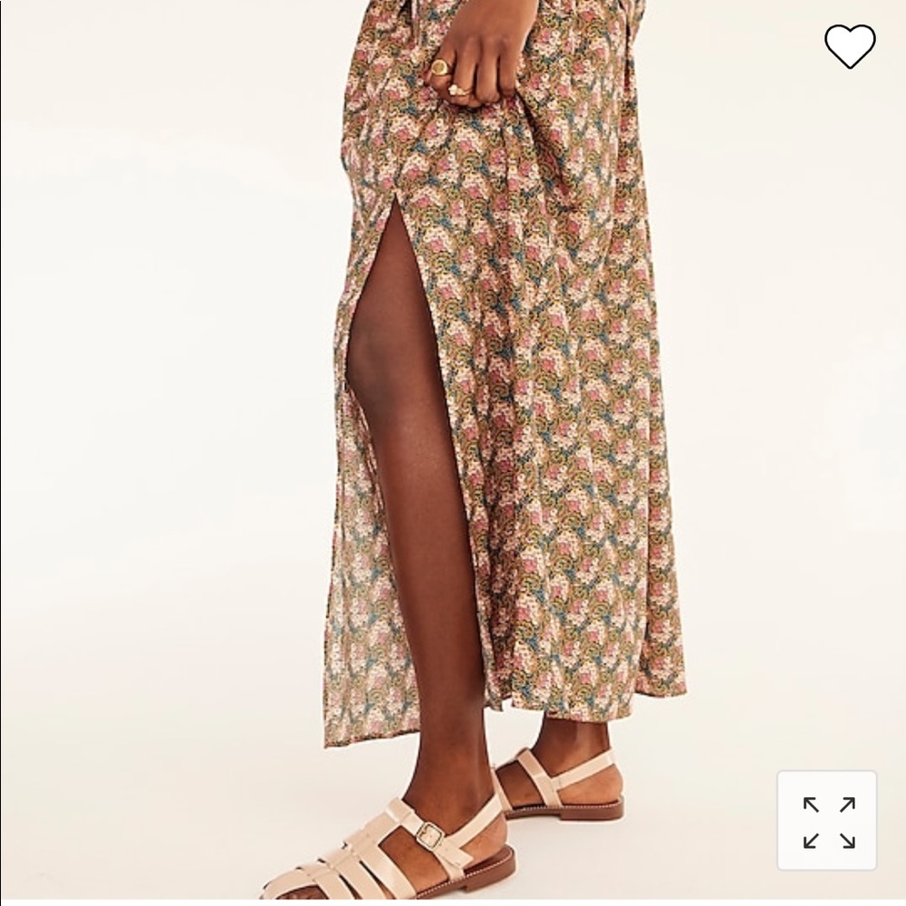J.Crew Collection side-slit maxi skirt in Ratti prism floral